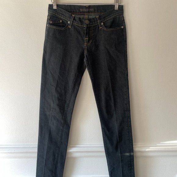 Rock & Republic Low-Rise Dark Denim Jeans - Picture 1 of 8
